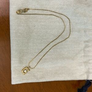 Givenchy Gold Plated Elegant Necklace with Dainty Charm